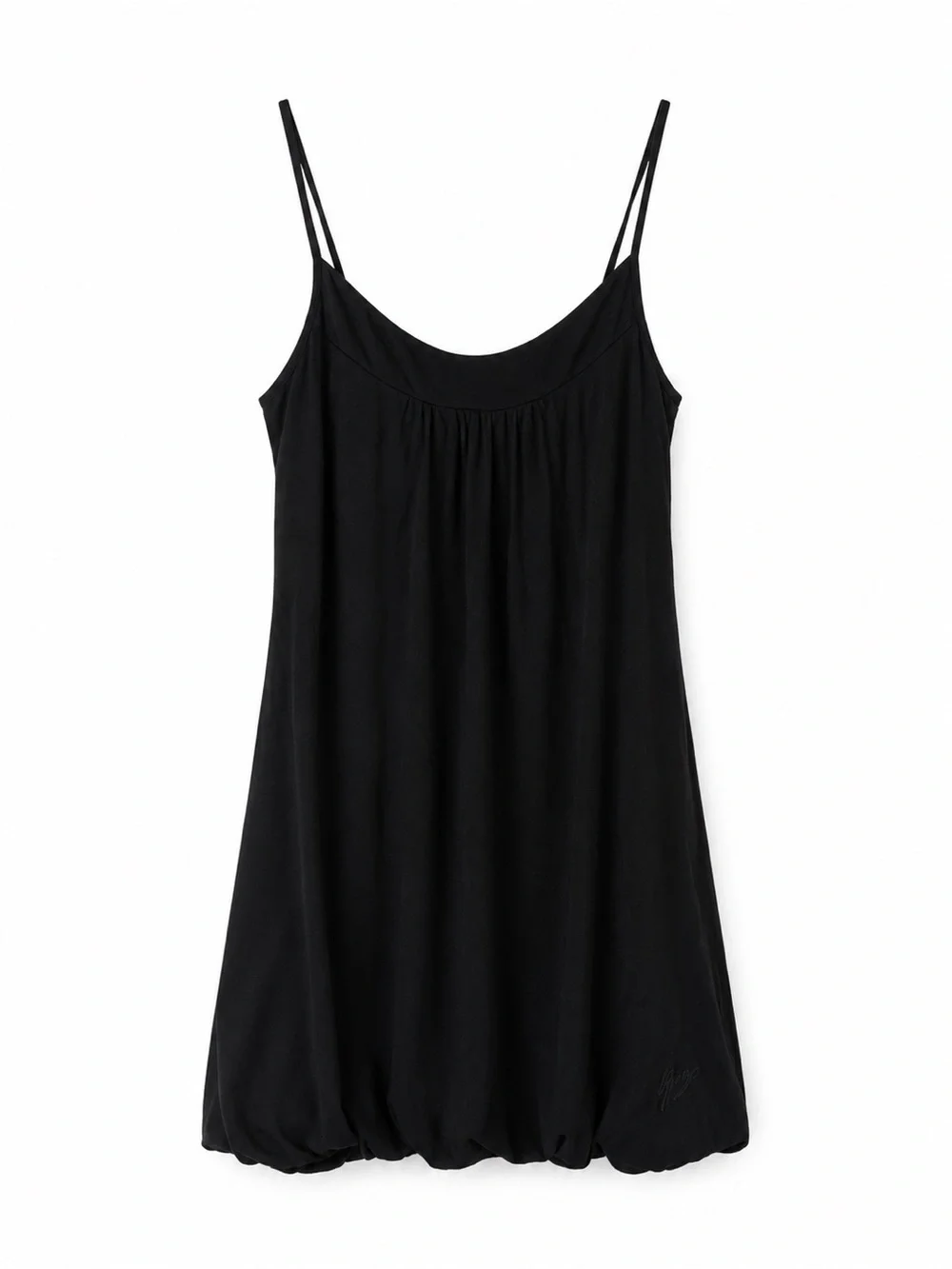 Garage Black Spaghetti-Strap Slip Dress - Picture 1 of 3